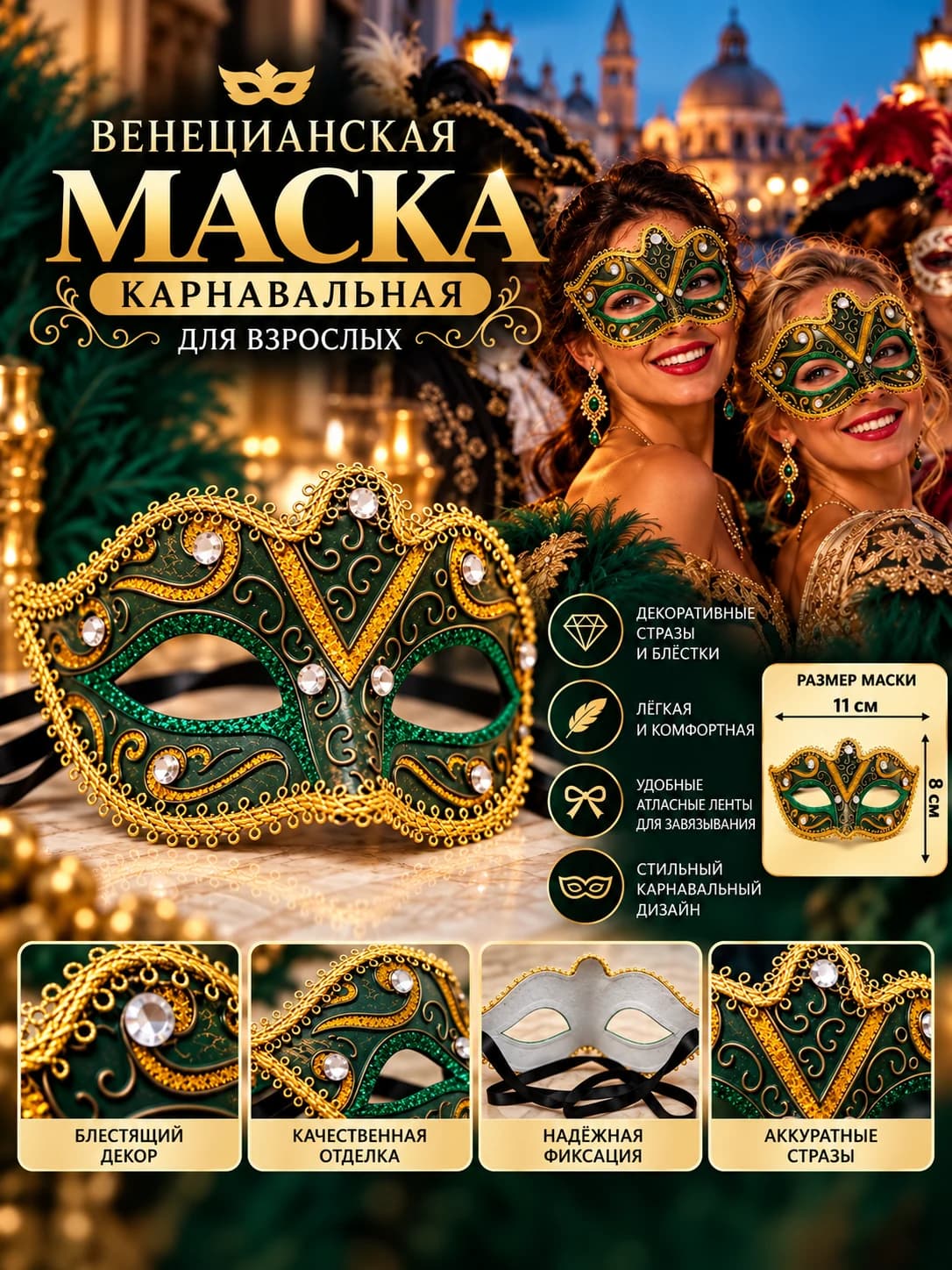Венецианская карнавальная маска