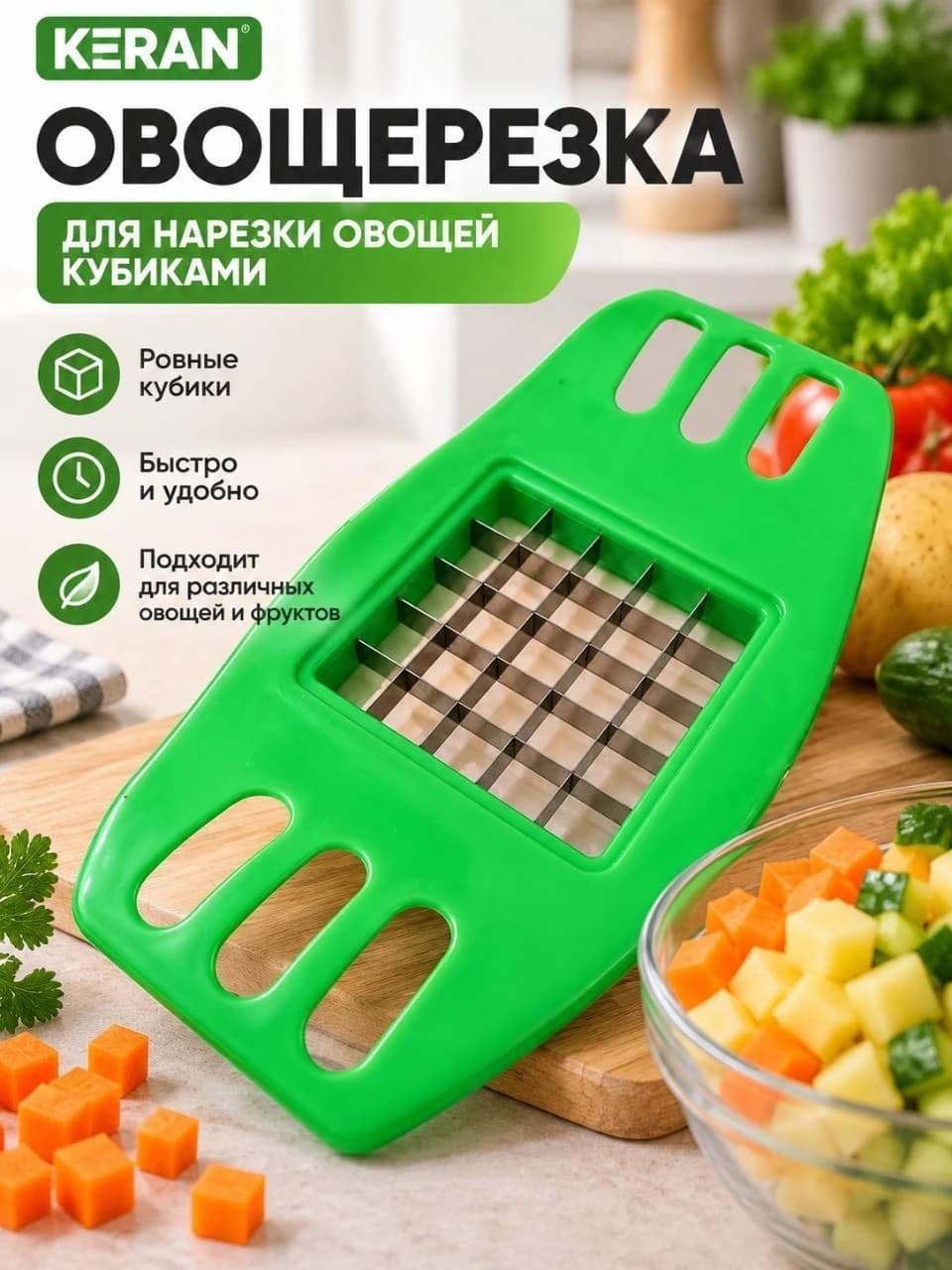 Овощерезка KERAN — идеальный помощник на вашей кухне!